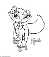 coloriage bratz petz kendall et sa veste